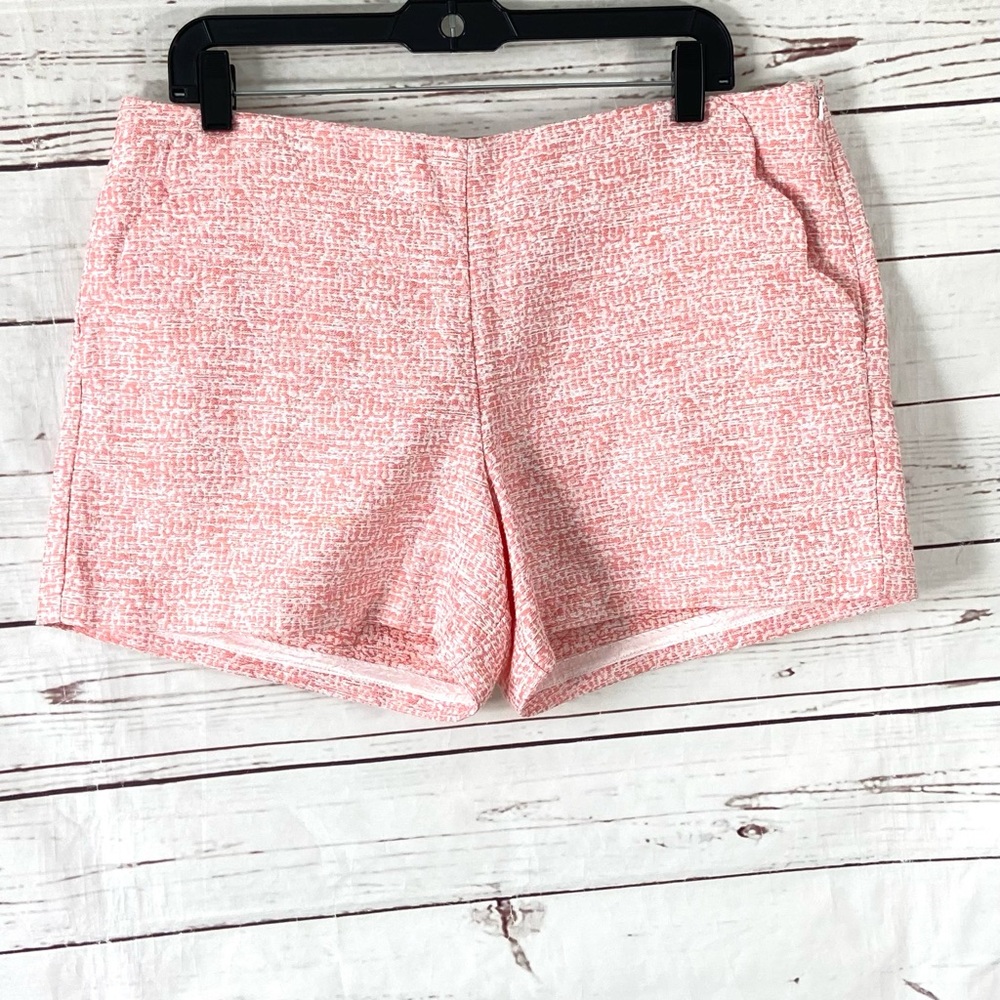 Southern Tide Women’s Shorts Size 12 Shell Pink Kait Scalloped Tweed.